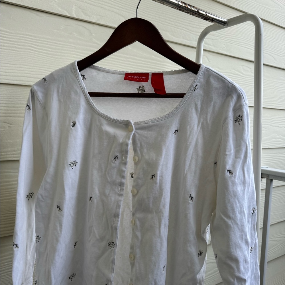 Liz Claiborne Floral Cardigan